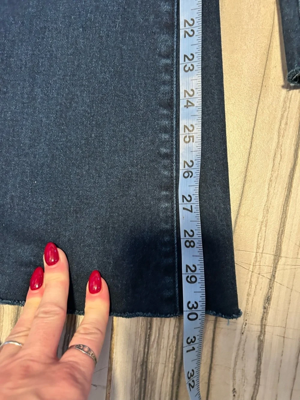 PAIGE Genevieve Dark Blue Flare Stretch Jeans 30” Inseam in Color Novela - Picture 10 of 16